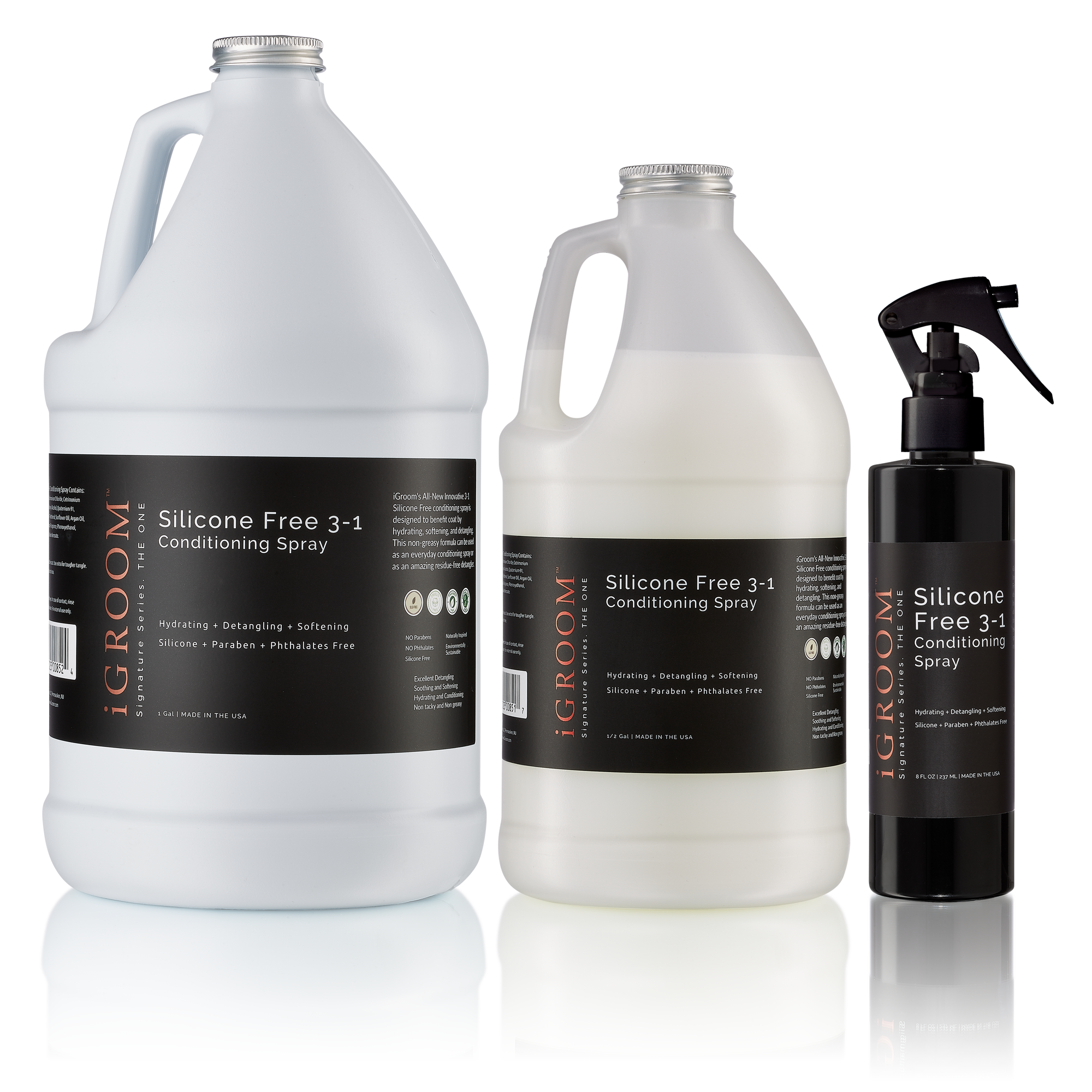 Silicon Free 3-1 All Sizes Spray for Dog Grooming
