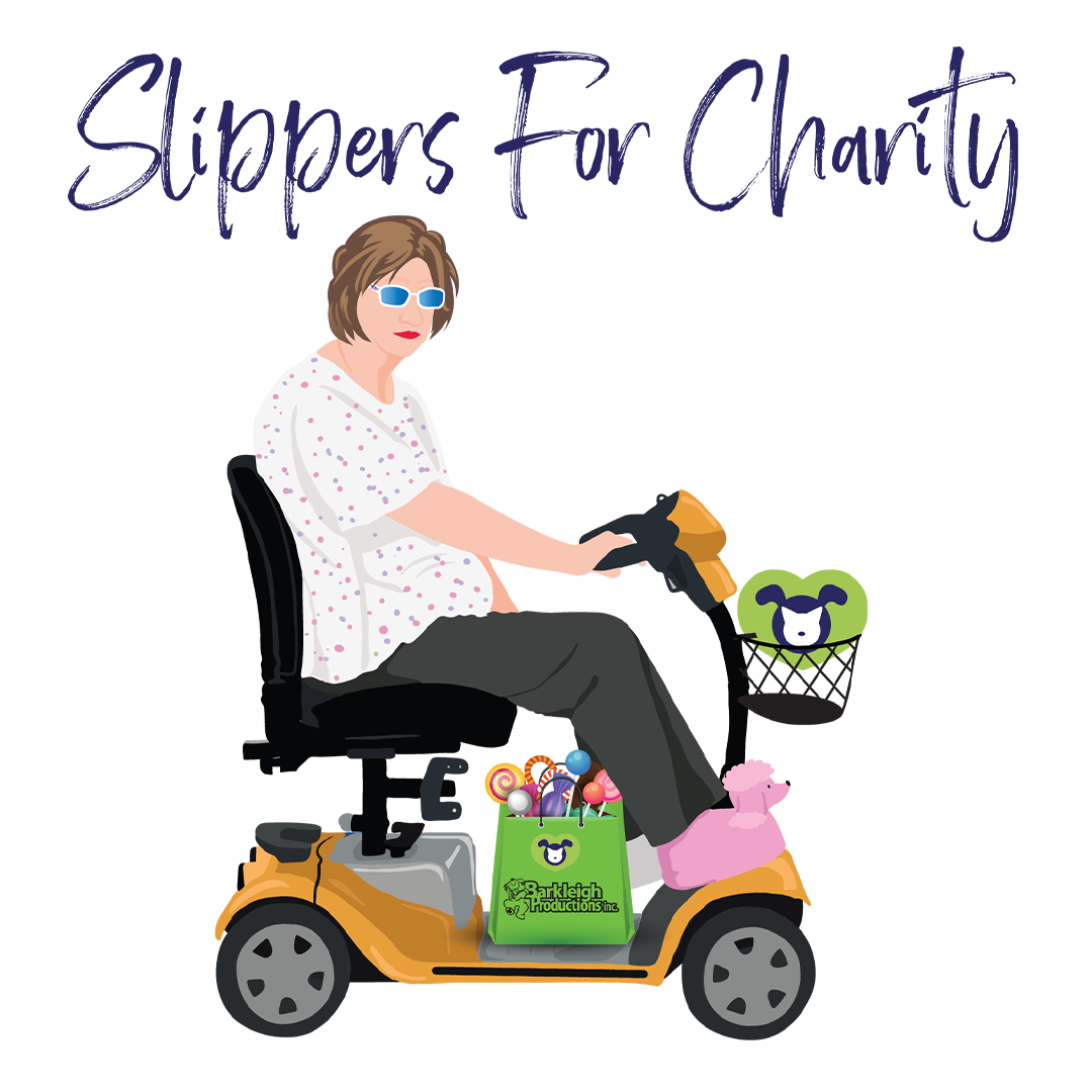 Gwen's Black Slippers For Charity