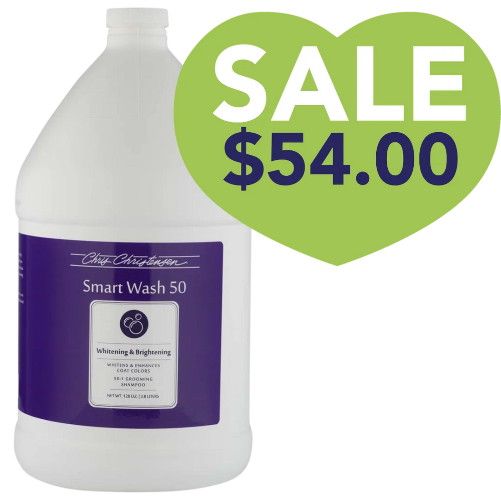 Smart Wash 50 Whitening & Brightening Grooming Shampoo Gallon by Chris Christensen