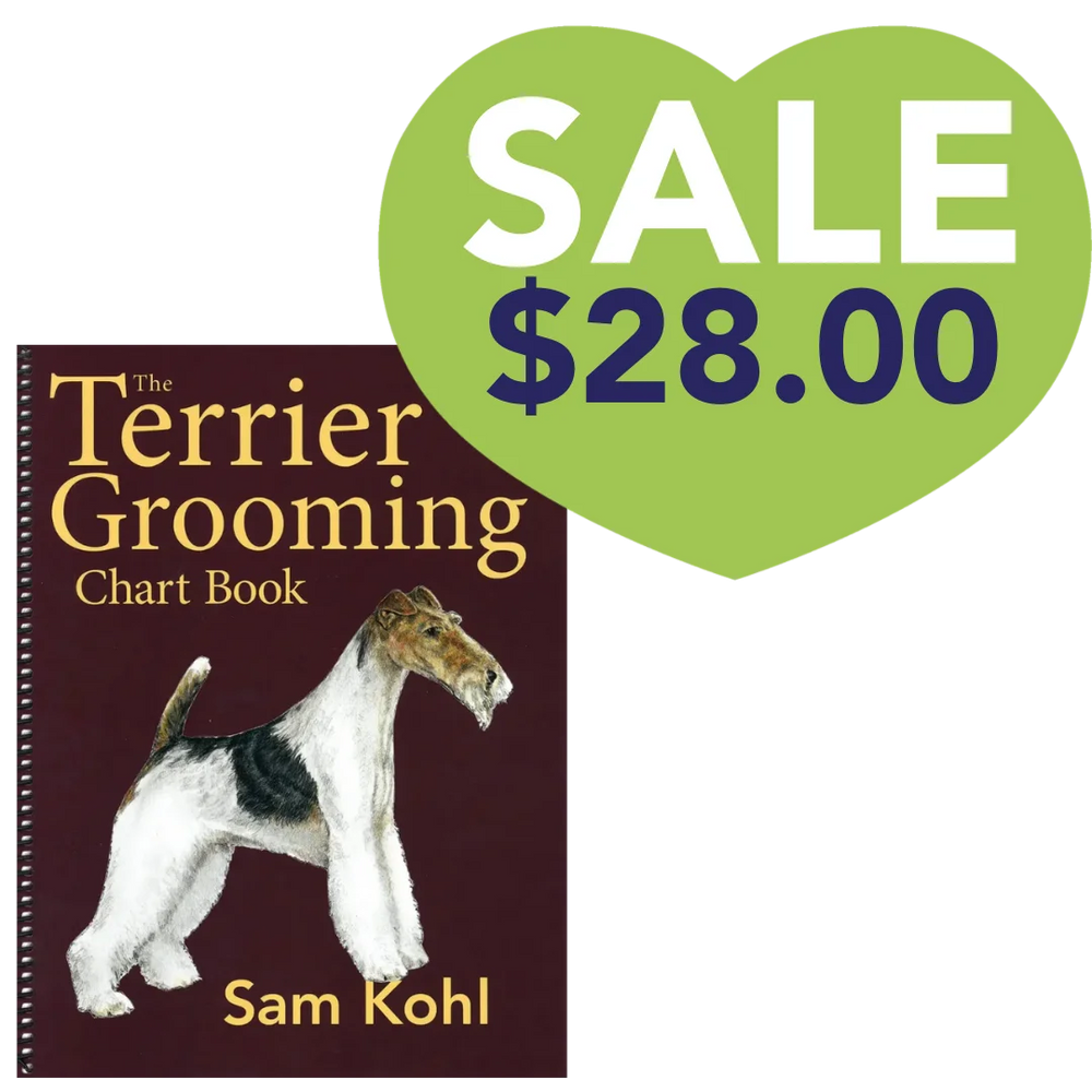 The Terrier Grooming Chart Book by Sam Kohl Large 9"x12" Format