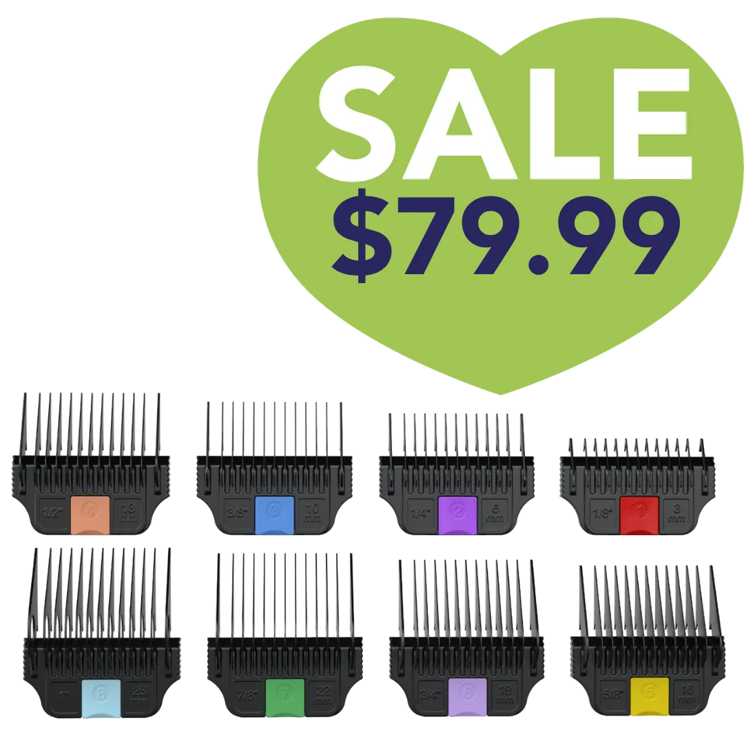 Detachable Stainless Steel Wide Attachment Combs by Wahl
