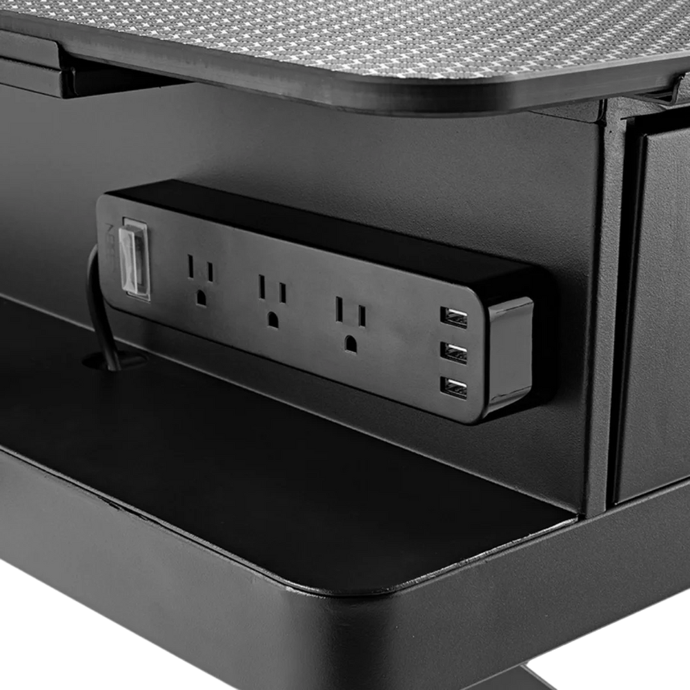 50" Dog Grooming 999P Electric Table with Drawer Black by Waggz