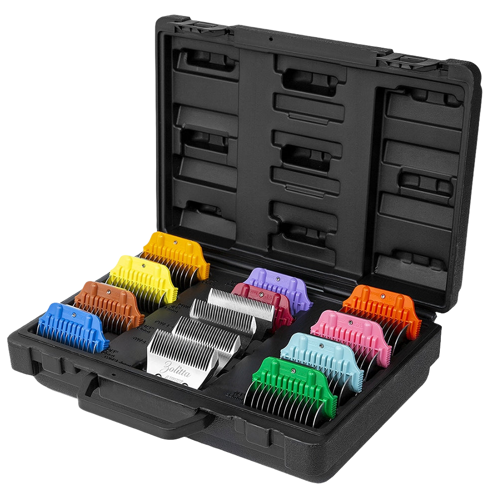10 Colored Combs 1 8 through 1 1 2 with 4 blades by Zolitta
