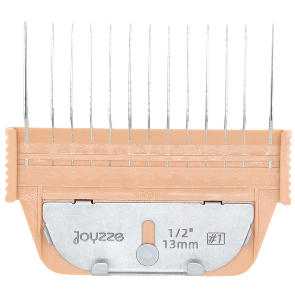 A Series Wide 13mm 1/2" Metal Comb by Joyzze
