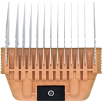 A Series Wide 13mm 1/2" Metal Comb by Joyzze