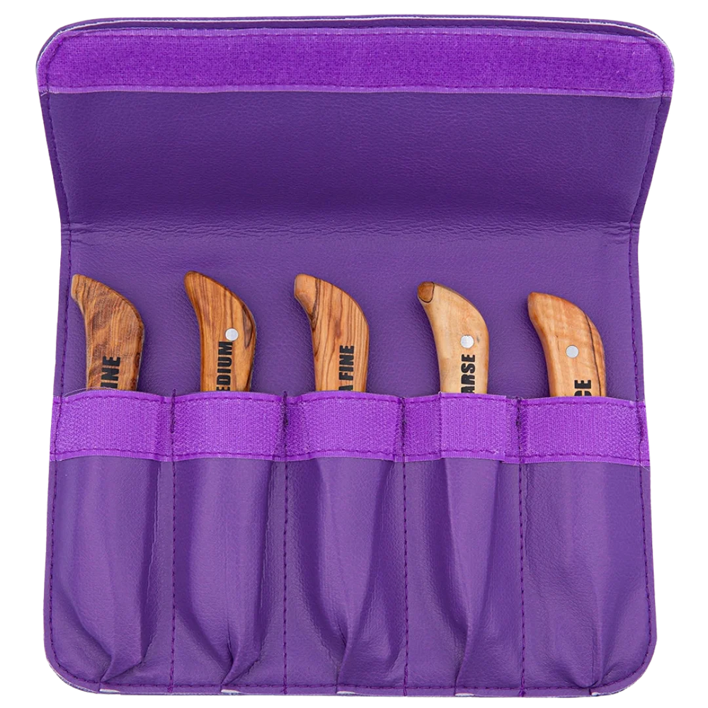 Set of 5 Right Handed Stripping Knife 723 by Aaronco