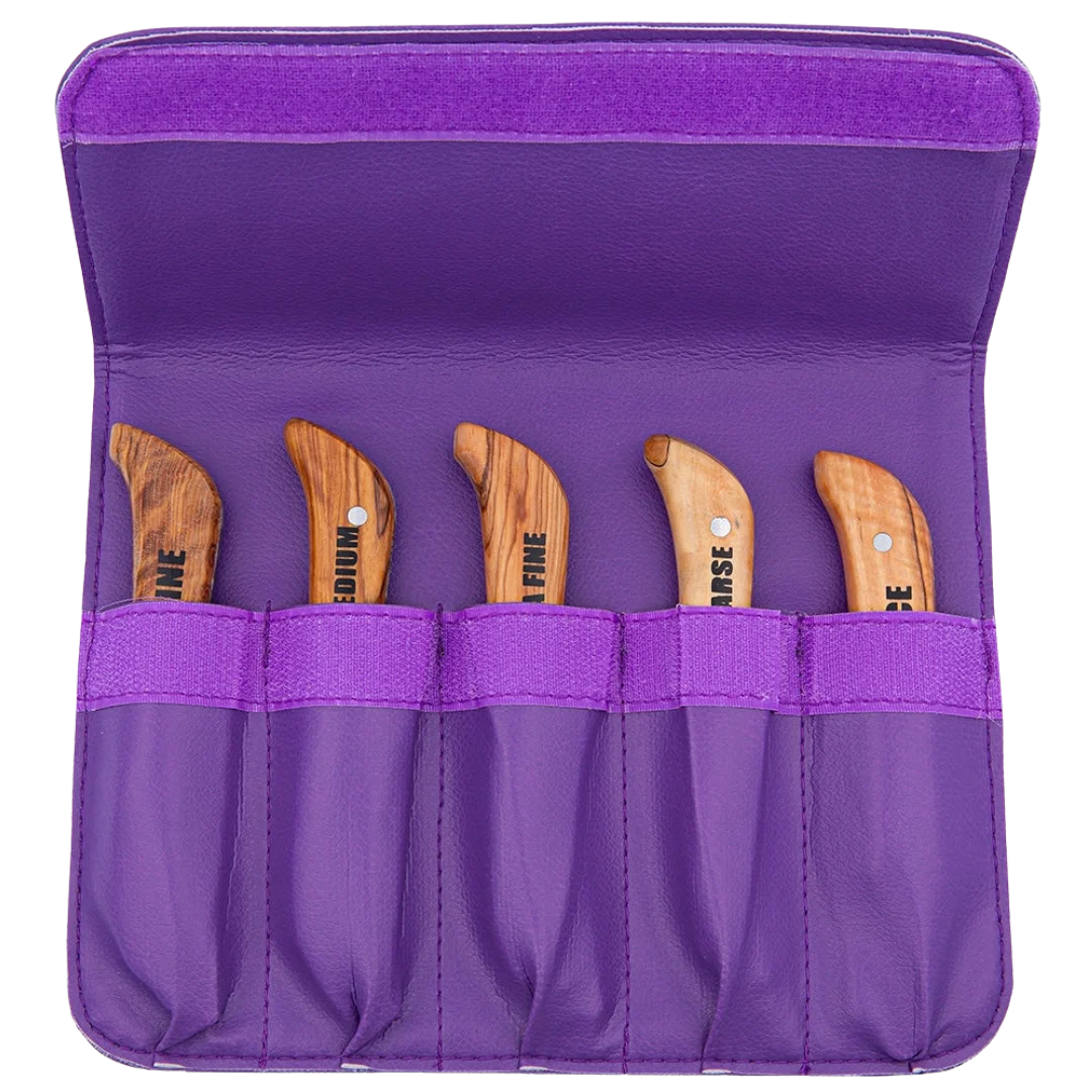 Set of 5 Right Handed Stripping Knife 723 by Aaronco