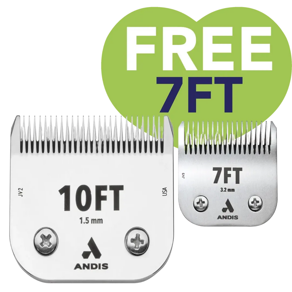 #10FT With Free #7FT CeramicEdge Detachable Blade by Andis