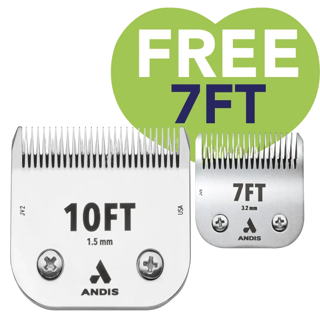 #10FT With Free #7FT CeramicEdge Detachable Blade by Andis