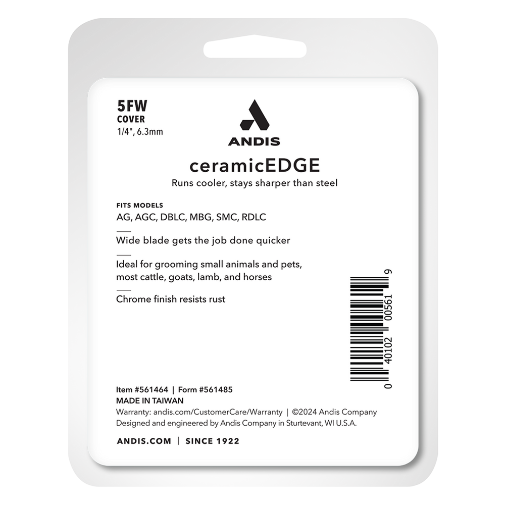 #5FW Cover CeramicEdge Wide Blade by Andis
