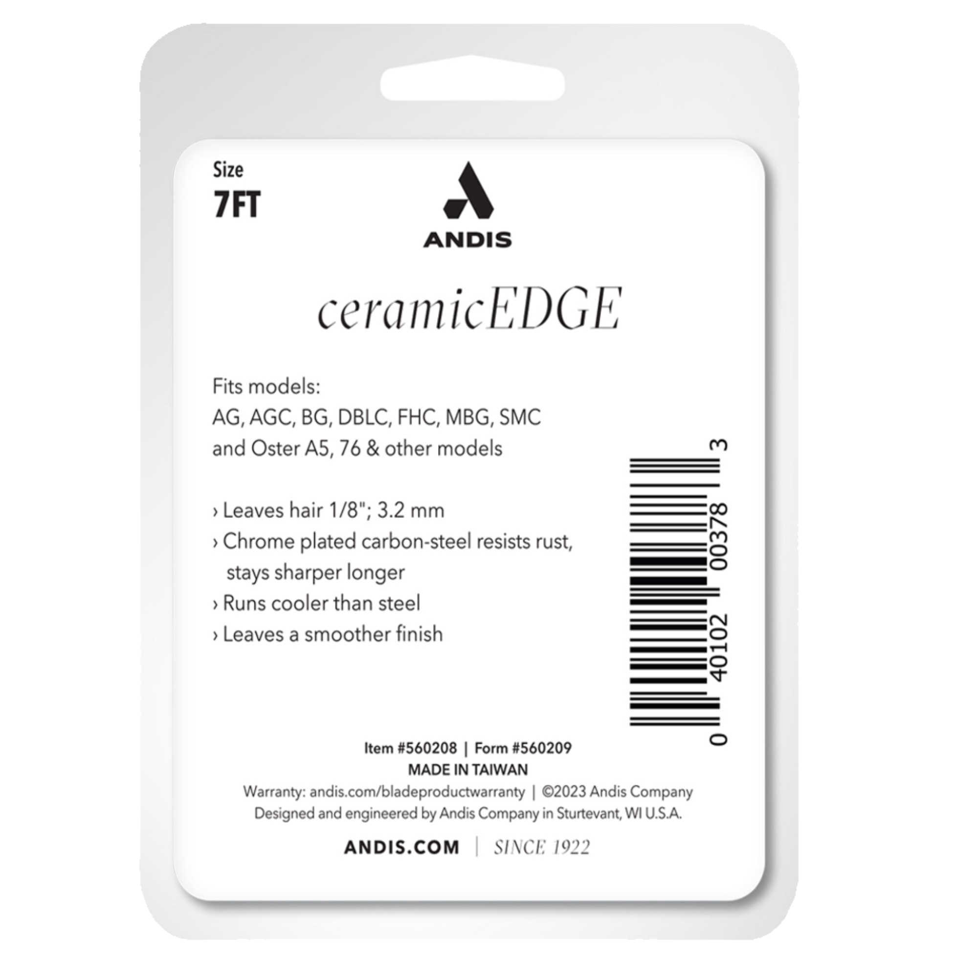 #7FT CeramicEdge Detachable Blade by Andis