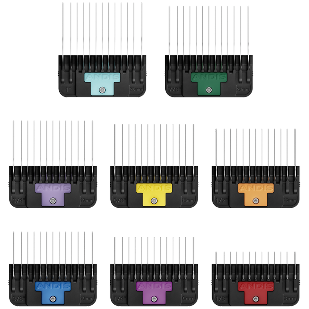 8Pc Wide Blade Comb Attachment Set by Andis