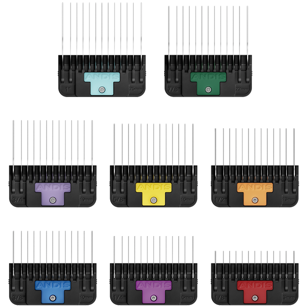 8Pc Wide Blade Comb Attachment Set by Andis