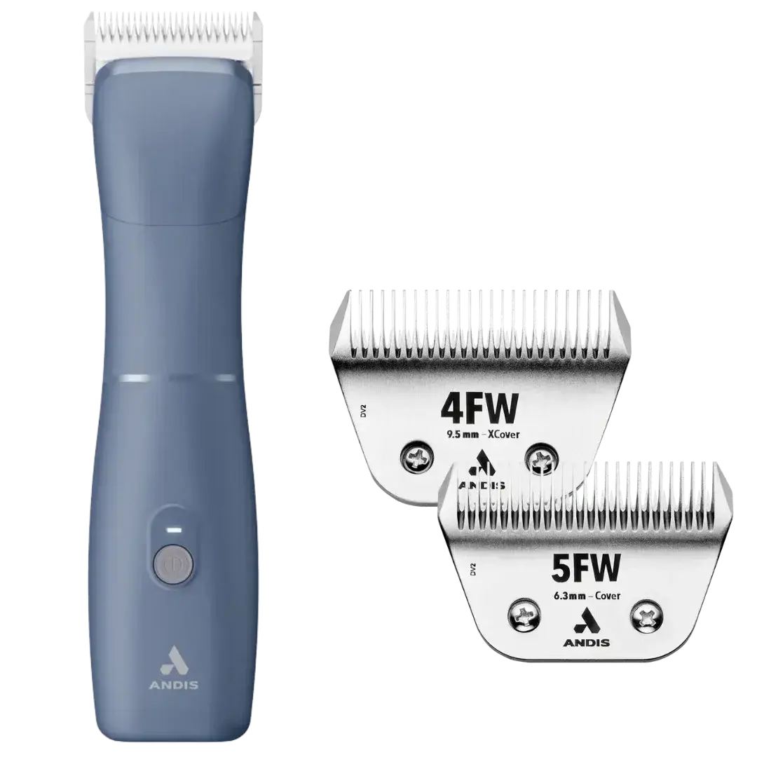 Emerge Blue Clipper with Free 4FW and 5FW Blades by Andis