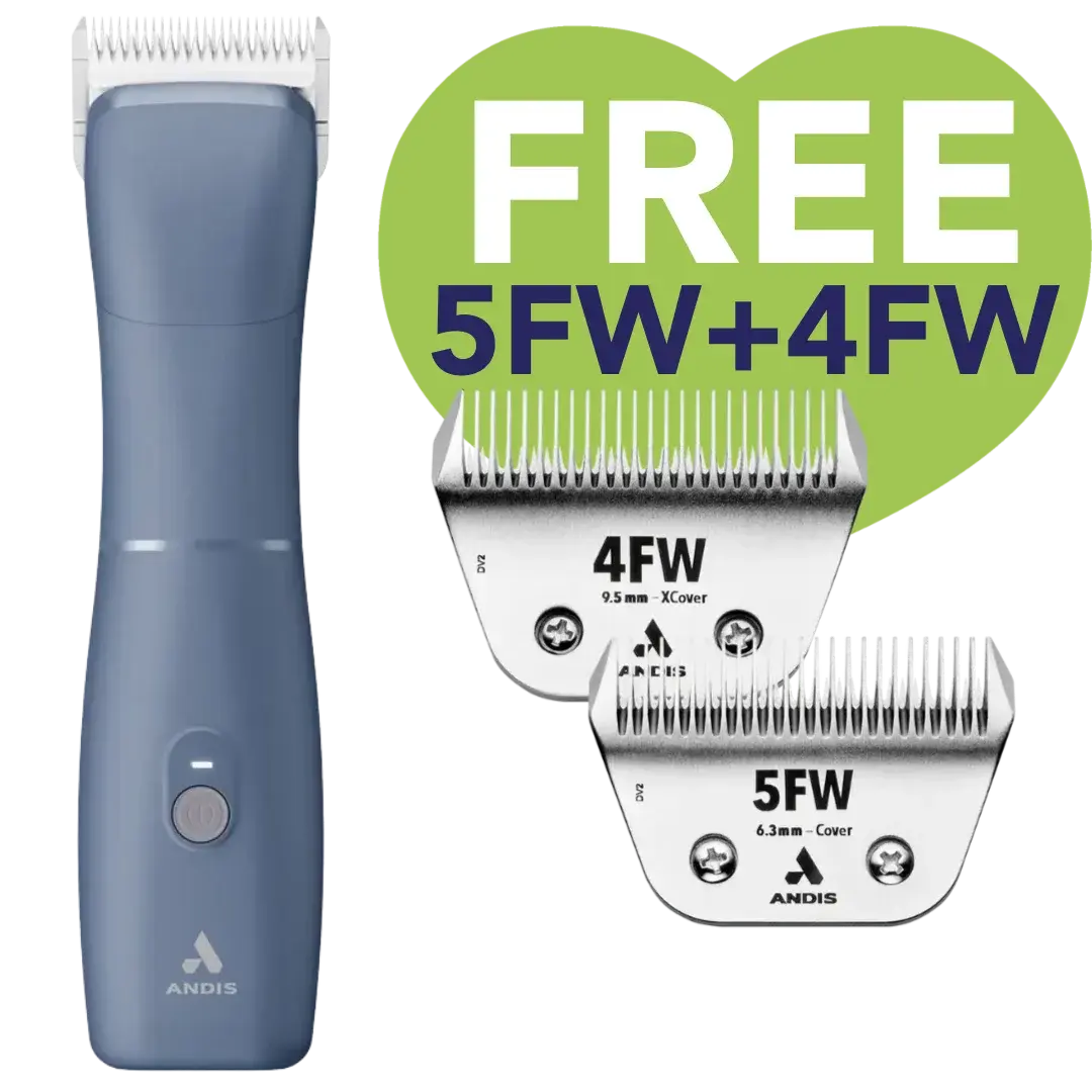 Emerge Blue Clipper with Free 4FW and 5FW Blades by Andis