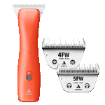 Emerge Orange Clipper #30W and with 4FW and 5FW Blades by Andis