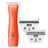 Emerge Orange Clipper #30W and with 4FW and 5FW Blades by Andis