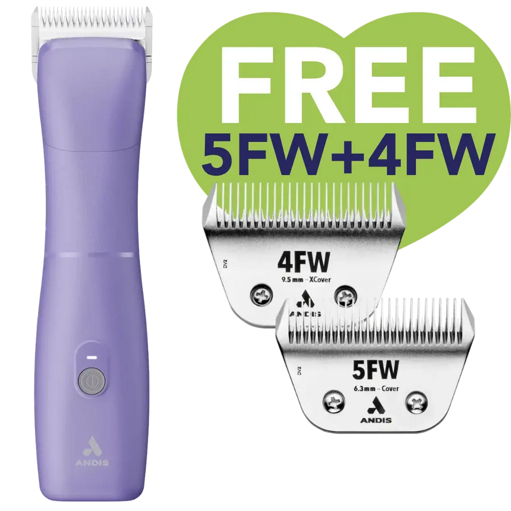 Emerge Purple Clipper with Free 4FW and 5FW Blades by Andis