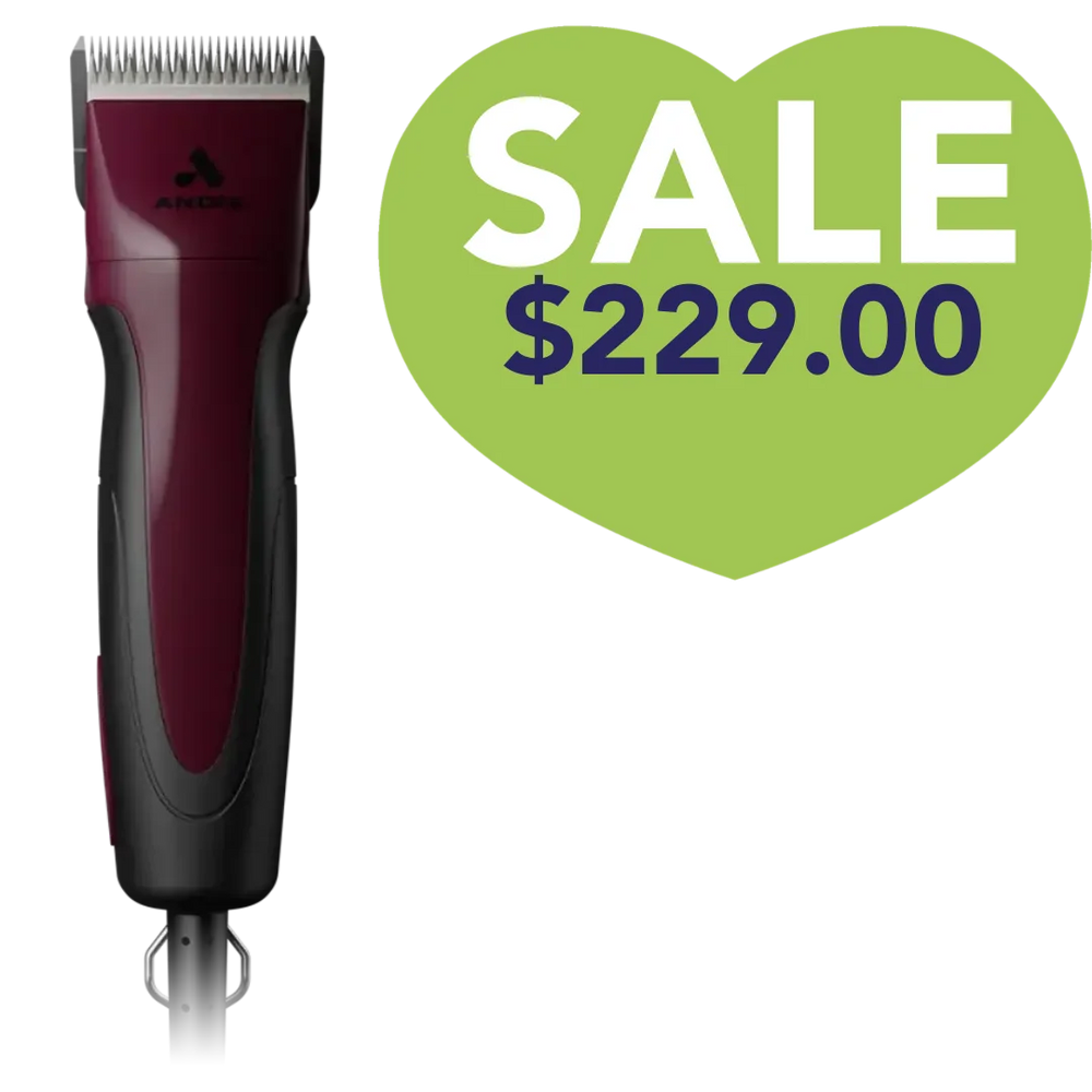 Excel 5-Speed Detachable Blade Clipper Burgundy by Andis