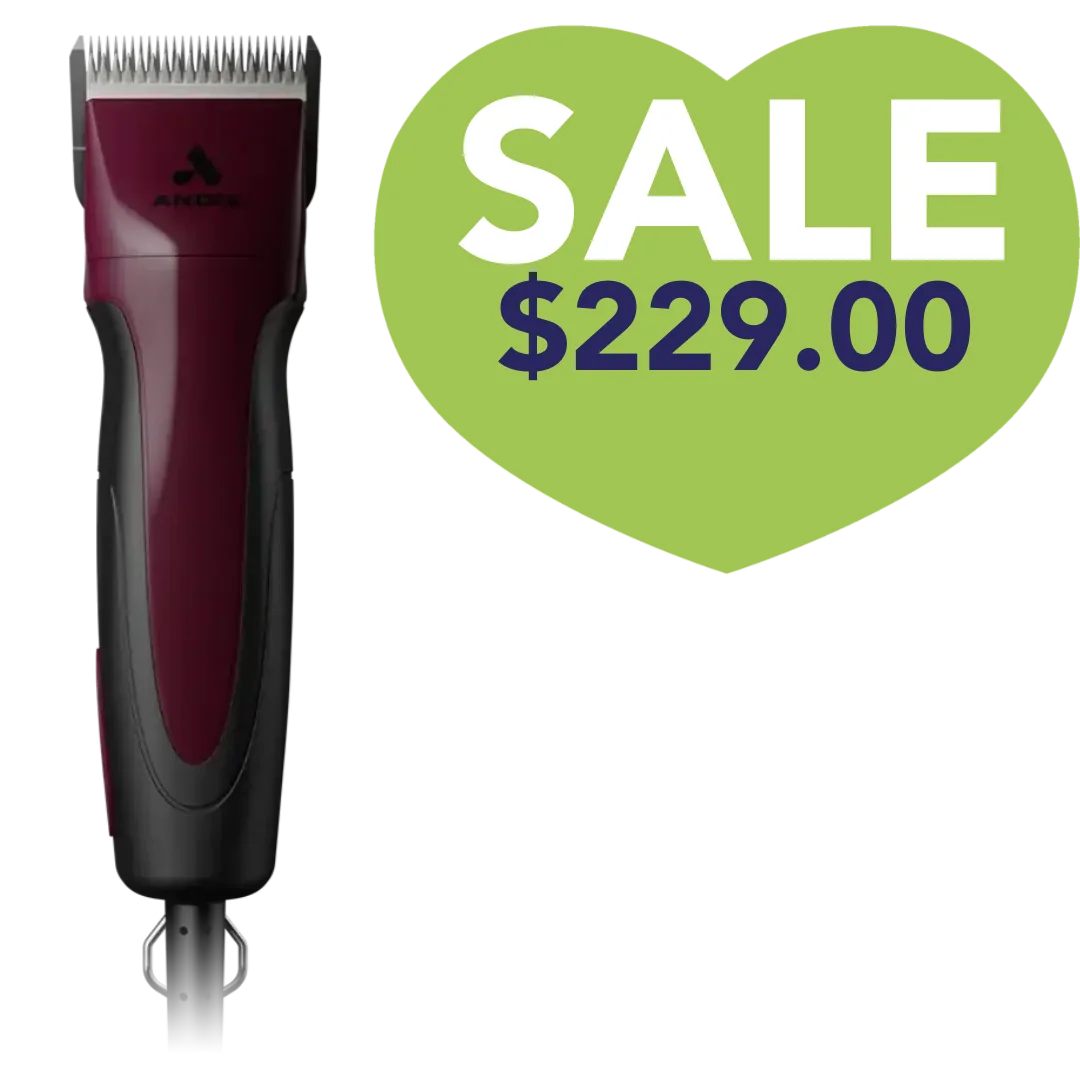 Excel 5-Speed Detachable Blade Clipper Burgundy by Andis