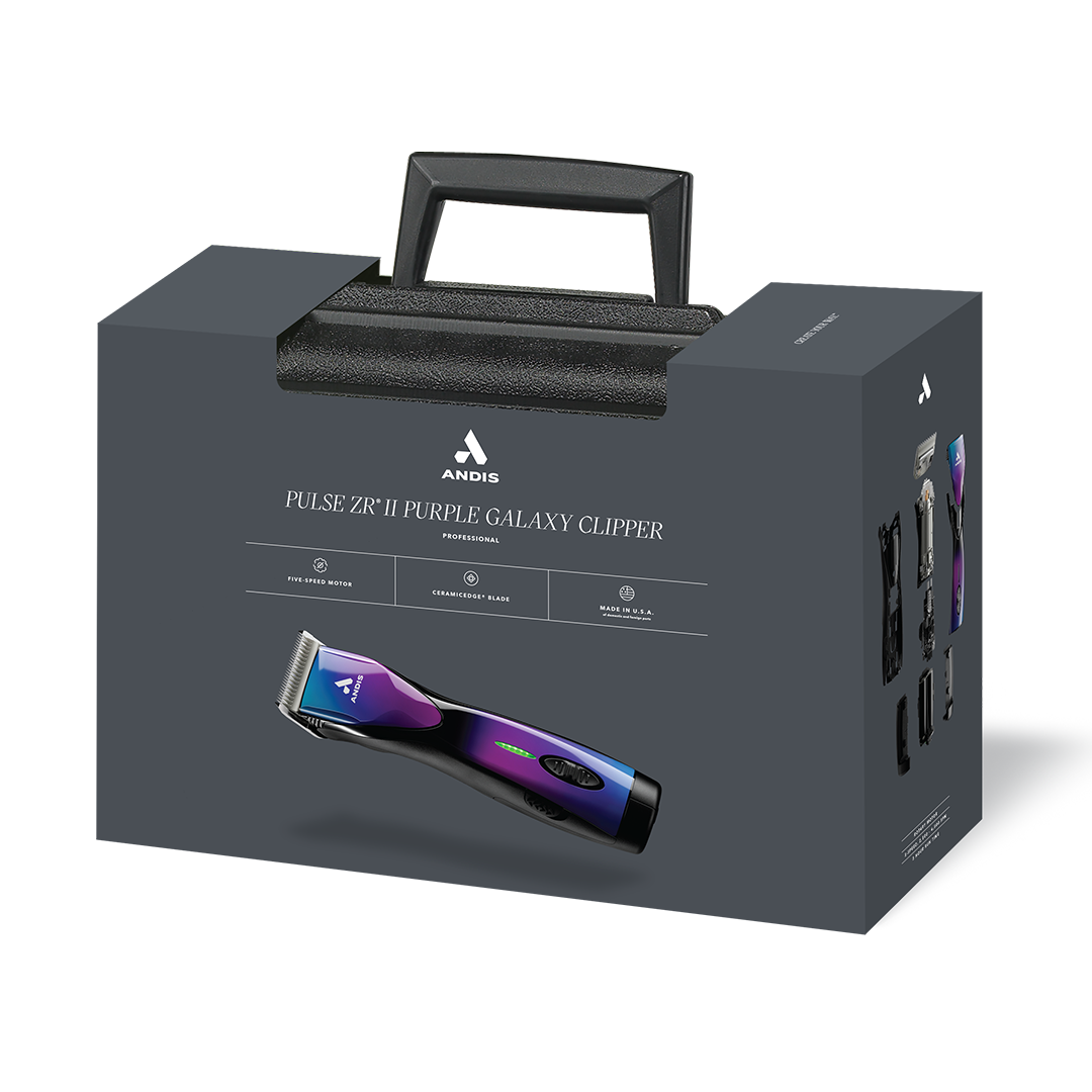 Pulse ZR II - Purple Galaxy Limited Edition Clipper + Free Oil by Andis