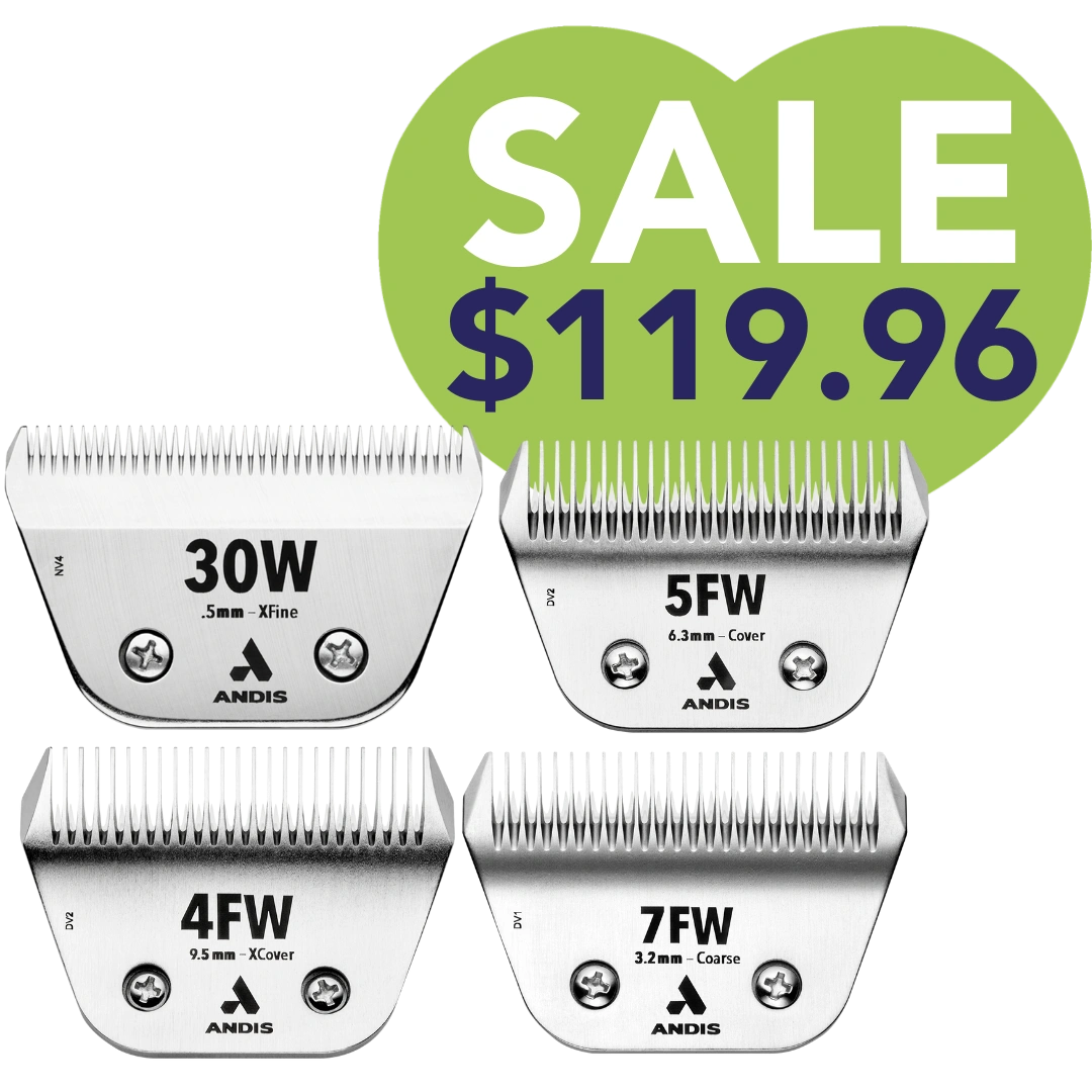 CeramicEdge Wide Blade Set of 4 by Andis