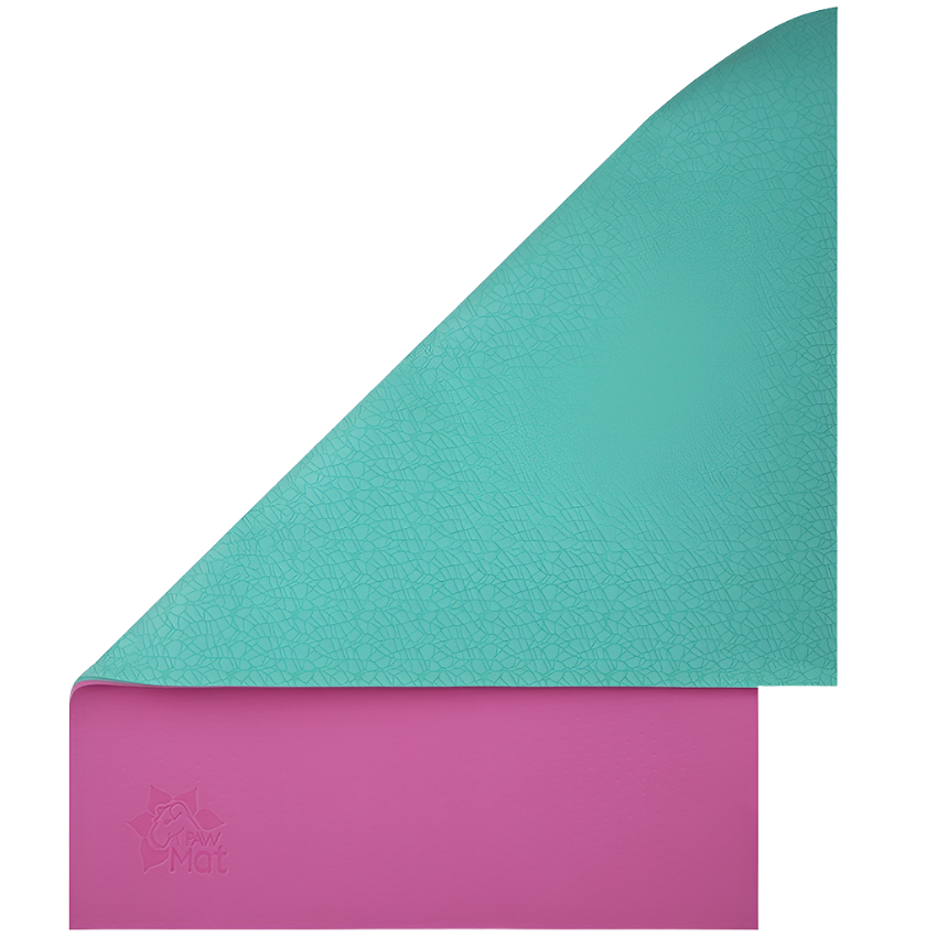 Anti-Fatigue Reversible Dog Grooming Table Mat Pink/Teal 36
