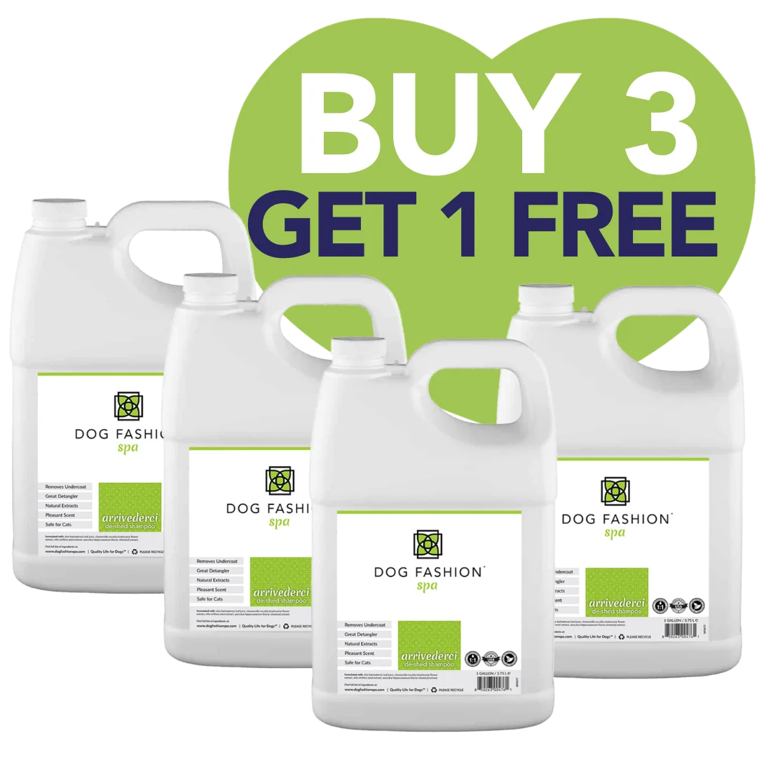 Arrivederci Shampoo Gallon Set Buy 3 Get 1 Free by Dog Fashion Spa