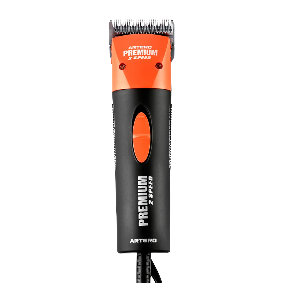 Premium Orange Professional Grooming Two Speed Clipper by Artero