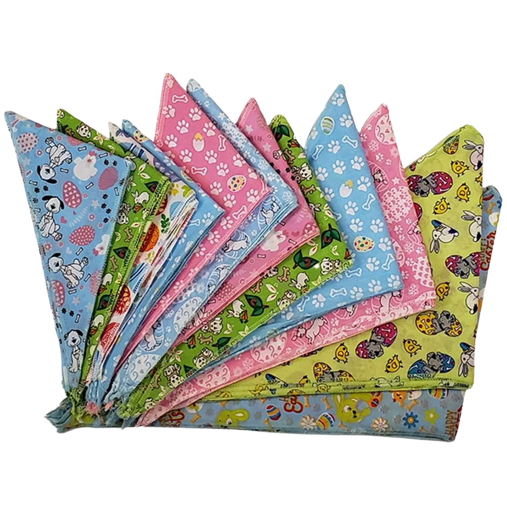 Easter Bandanas - 60 Assorted Sizes and Patterns by Bandanas Unlimited