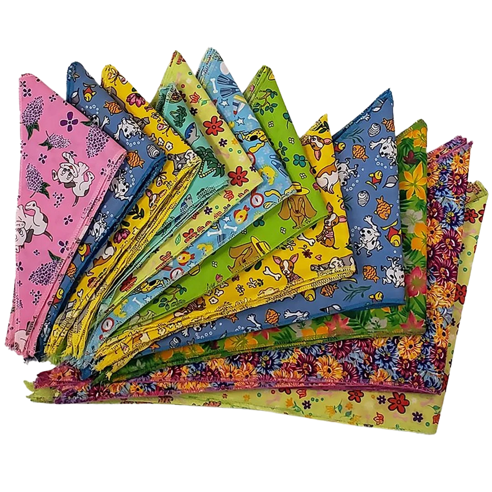 Spring & Summer Bandanas - 60 Assorted Sizes and Patterns by Bandanas Unlimited
