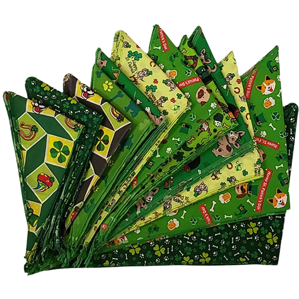 St.Patrick's Day Bandanas - 60 Assorted Sizes and Patterns by Bandanas Unlimited