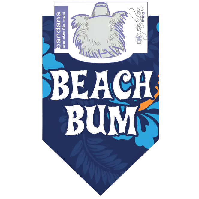 Dog Fashion Living Beach Bum Dog Bandana
