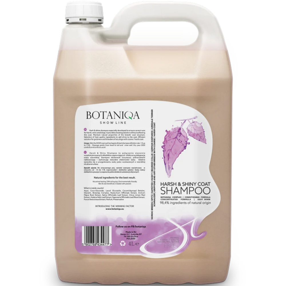 Harsh & Shiny Coat Shampoo Gallon by Botaniqa