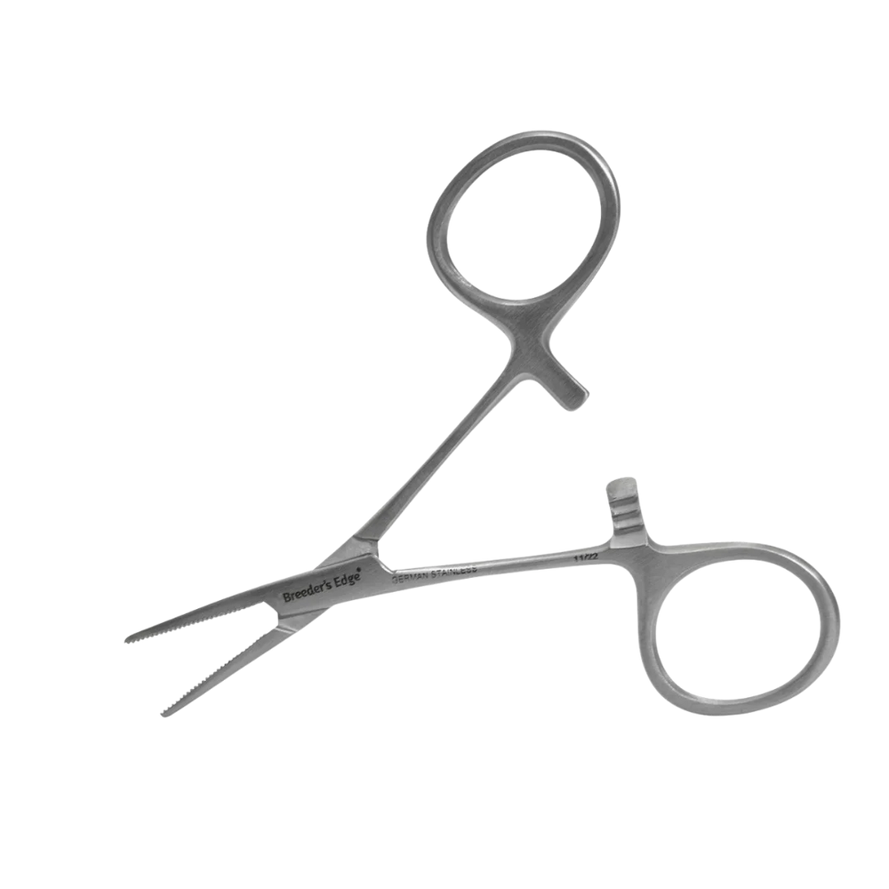3.5" Clean Cut Umbilical Forceps by Breeder's Edge