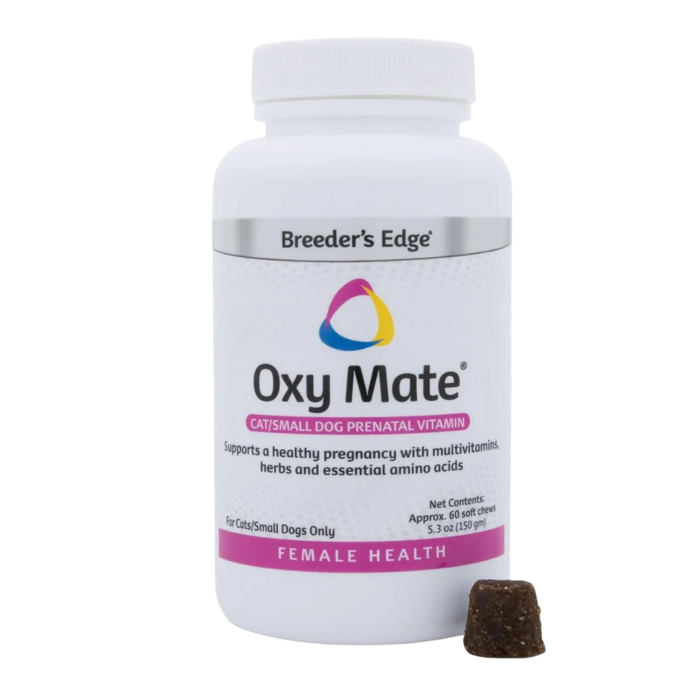 Oxy Mate Prenatal Soft Chews 60ct Small Dog & Cat by Breeder's Edge