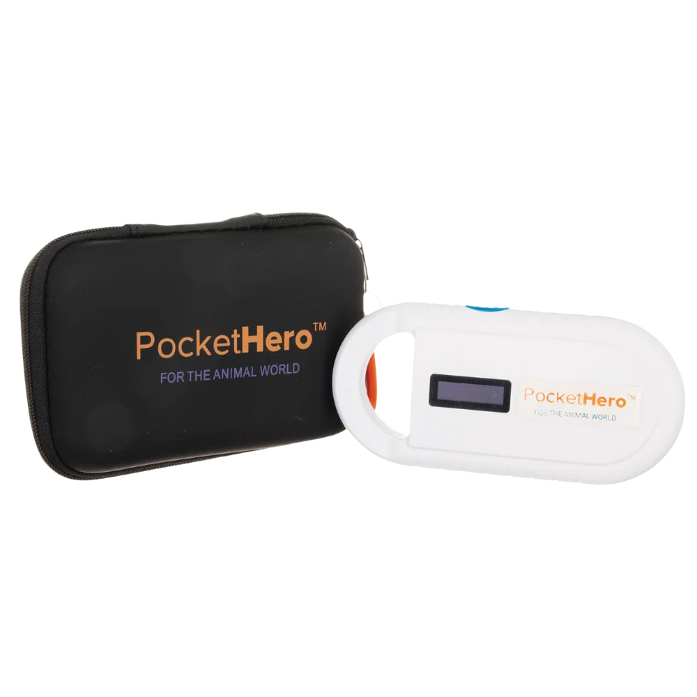 Microchip Reader Pocket Hero and Black Pouch by BuddyID