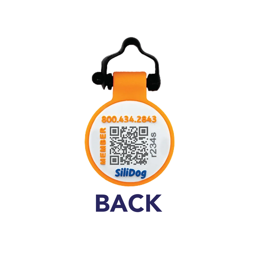 Silent Silicone Collar Tag Back by BuddyID