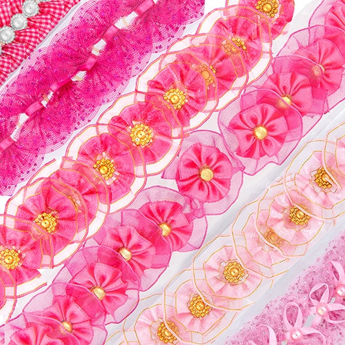 10 Pink Bows Surprise Design and Size by Cecilia Bows