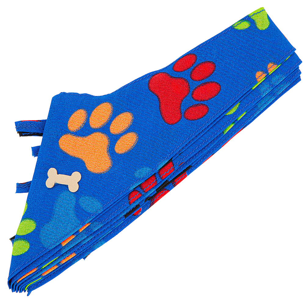 Design #45 Blue Dog Bandana by Cecilia Bows