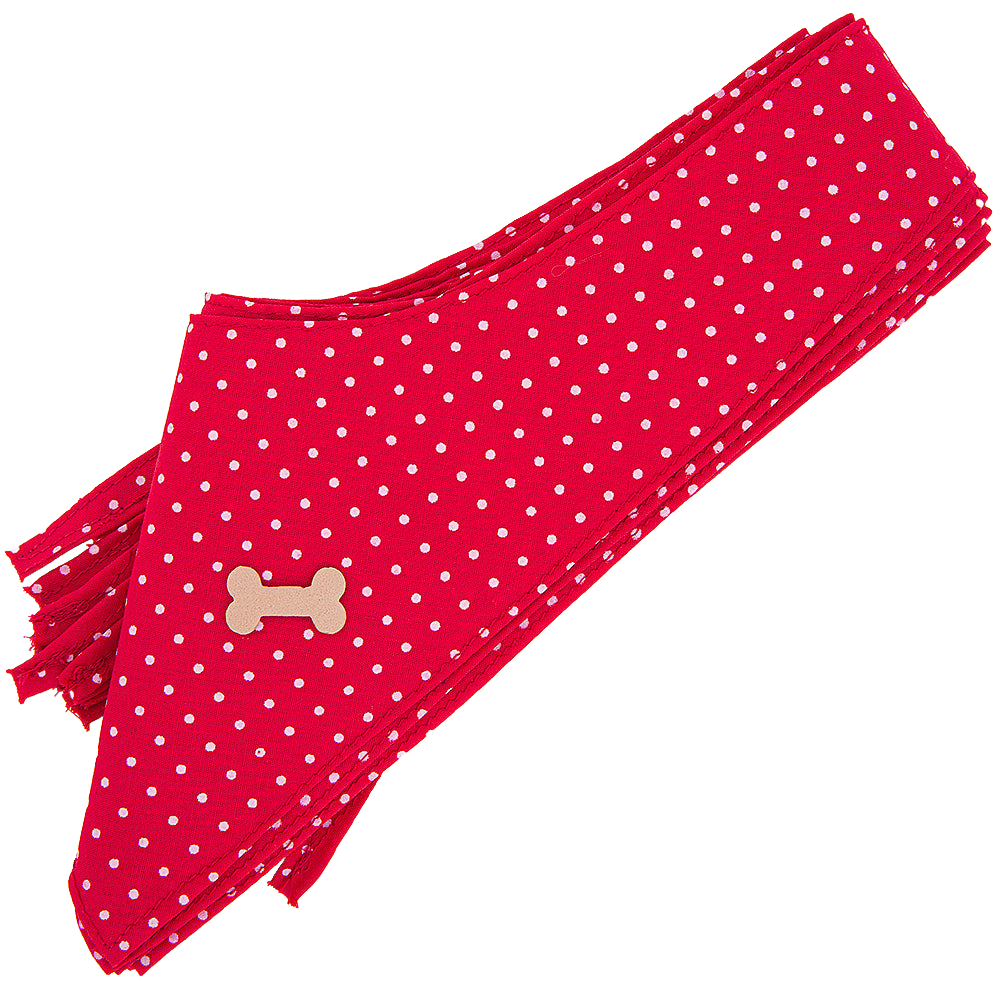 Design 50 Red Dog Bandana by Cecilia Bows