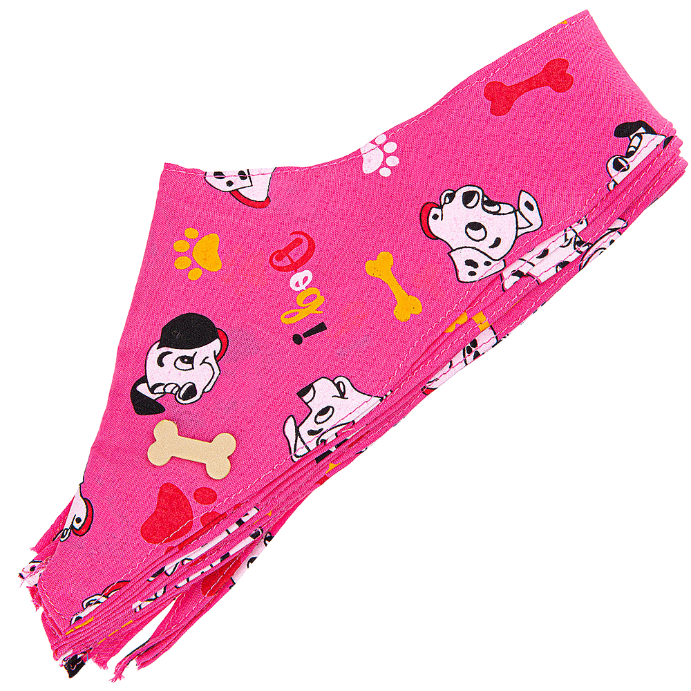 Design #54 Pink Dog Bandana by Cecilia Bows