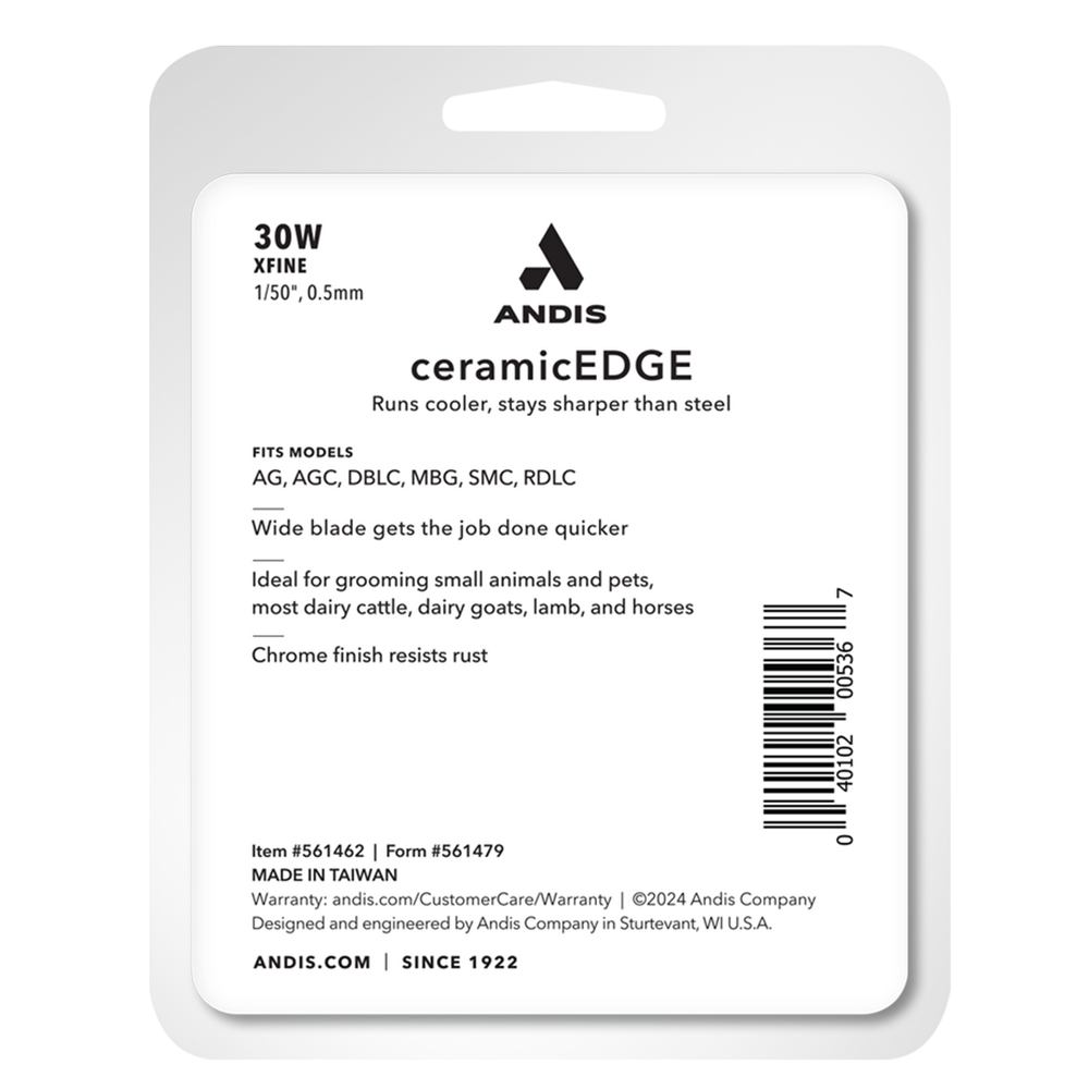 #30W XFine CeramicEdge Wide Blade by Andis