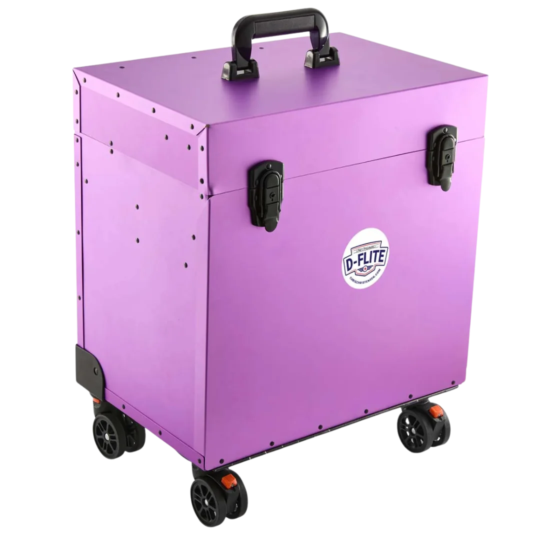 D-Flite Tack Box with wheels Purple by Chris Christensen