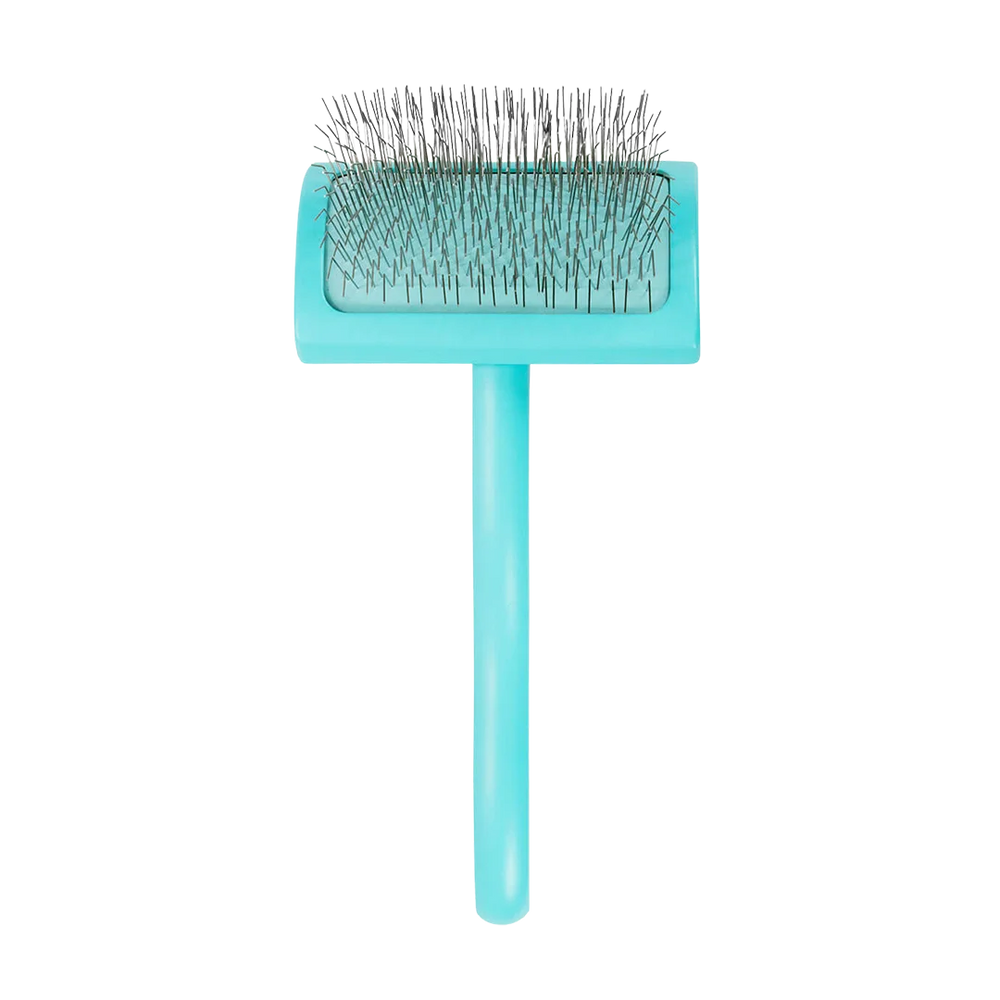 Medium Home Care Big G Teal Slicker Brush by Chris Christensen
