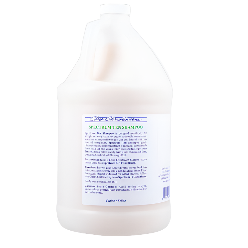 chris christensen spectrum ten shampoo gallon for dogs