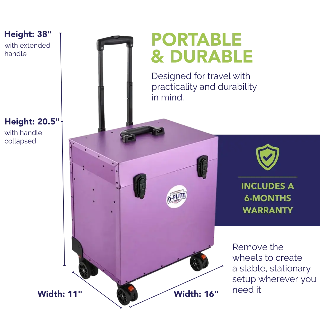 D-Flite Tack Box with wheels Purple by Chris Christensen
