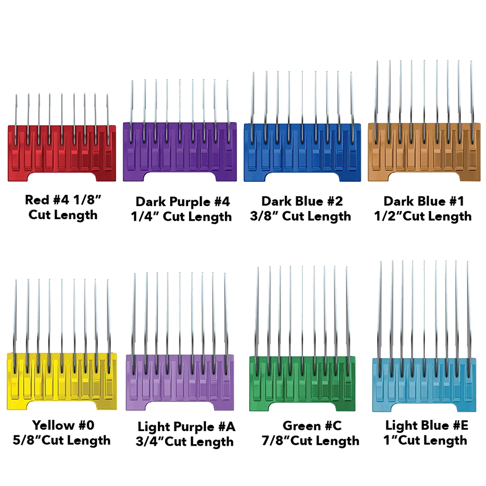 5-in-1 Stainless Steel Comb Attachments by Wahl