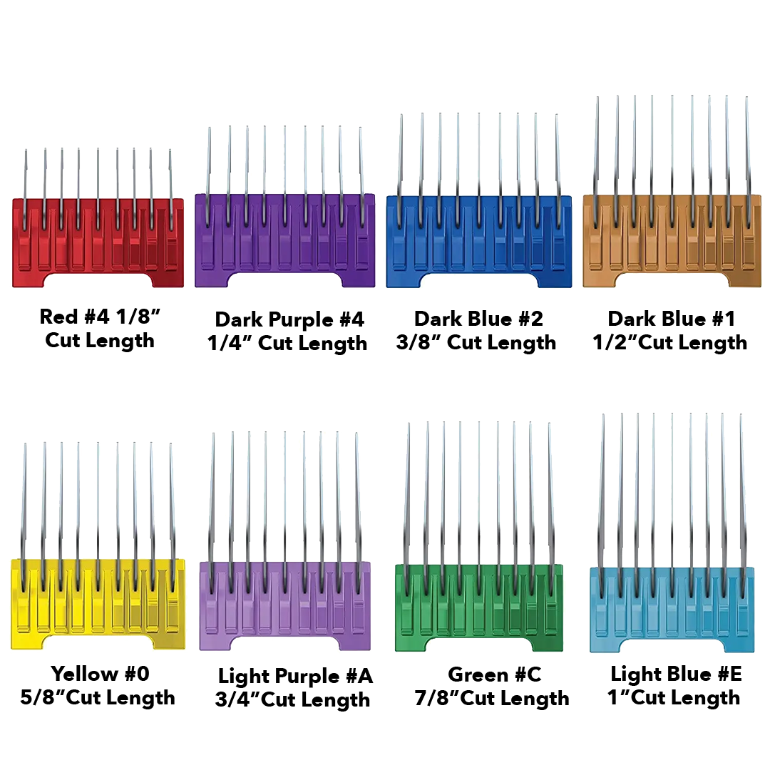 5-in-1 Stainless Steel Comb Attachments by Wahl