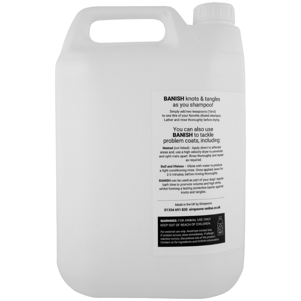 Banish Super Dematting and Deshedding Conditioner Gallon